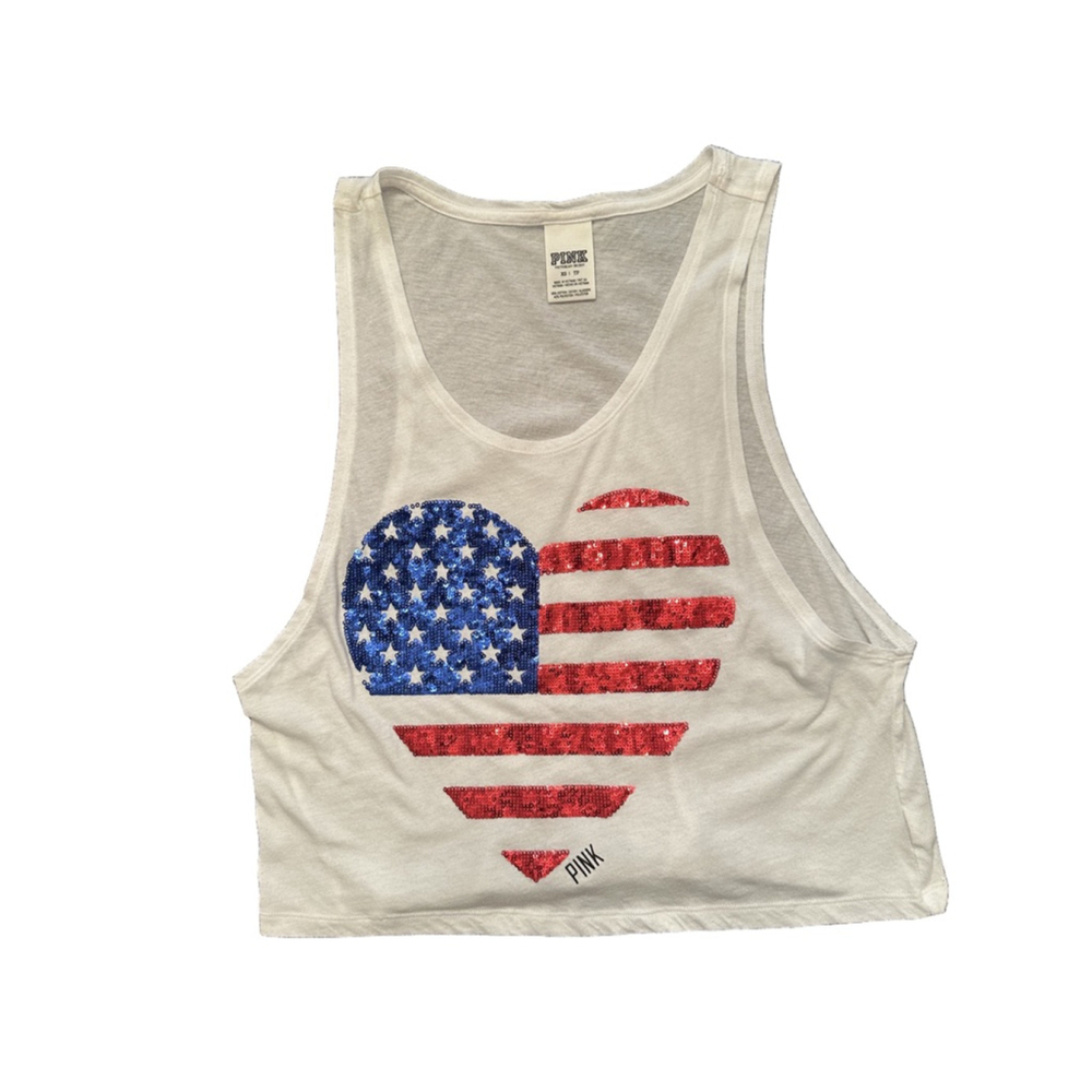 PINK Victoria’s Secret XS American Flag Tank Top